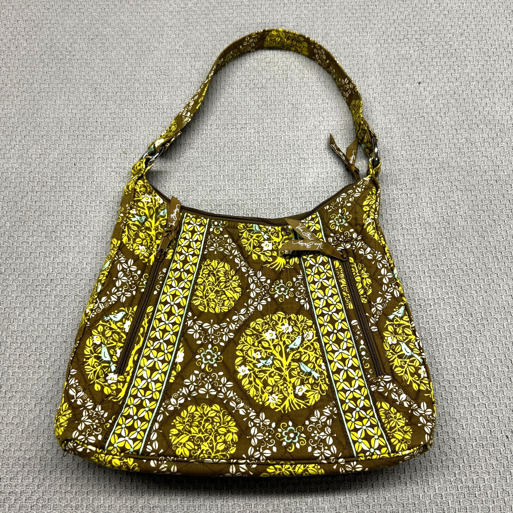 Vera Bradley Brown and Yellow Tote Bag